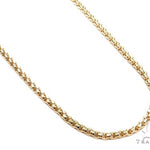 14k Yellow Gold Hollow Round Box Link Chain 22 Inches 3mm 63932 - Image 1