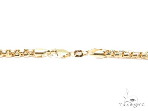 14k Yellow Gold Hollow Round Box Link Chain 22 Inches 3mm 63932 - Image 4