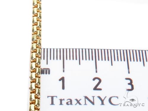 14k Yellow Gold Hollow Round Box Link Chain 22 Inches 3mm 63932 - Image 6