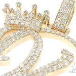 14K Yellow Gold KQ Pendant 65513 - Image 5