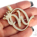 14K Yellow Gold KQ Pendant 65513 - Image 6