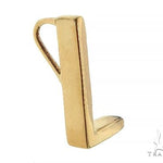 14K Yellow Gold L Initial Pendant 66121 - Image 2