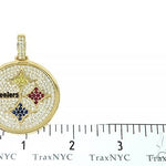 14K Yellow Gold Large Custom Steelers Pendant 65748 - Image 7