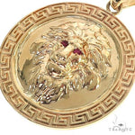 14K Yellow Gold Lion Pendant 36994 - Image 3