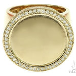 14K Yellow Gold Memorial Photo Ring 65760 - Image 1