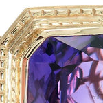 14K Yellow Gold Holy Amethyst Ring 63353 - Image 3
