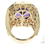 14K Yellow Gold Holy Amethyst Ring 63353 - Image 5