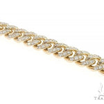 14K Yellow Gold Miami Cuban Diamond Bracelet 65224 - Image 2