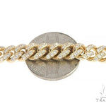 14K Yellow Gold Miami Cuban Diamond Bracelet 65224 - Image 6
