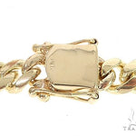 14K Yellow Gold Miami Cuban Diamond Bracelet 65225 - Image 5