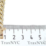 14K Yellow Gold Miami Cuban Diamond Bracelet 65225 - Image 8