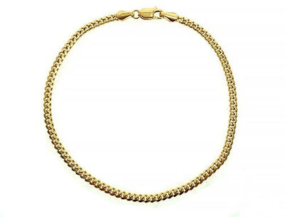 14K Yellow Gold Miami Cuban Link Bracelet 8 Inches 2.6mm