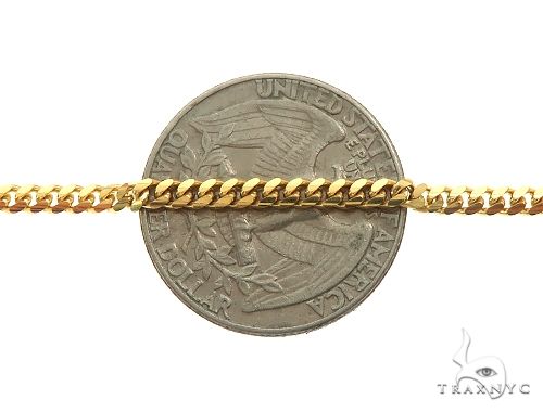 14k Yellow Gold Miami Cuban Link Chain 22 Inches 2.6mm 66037 - Image 5