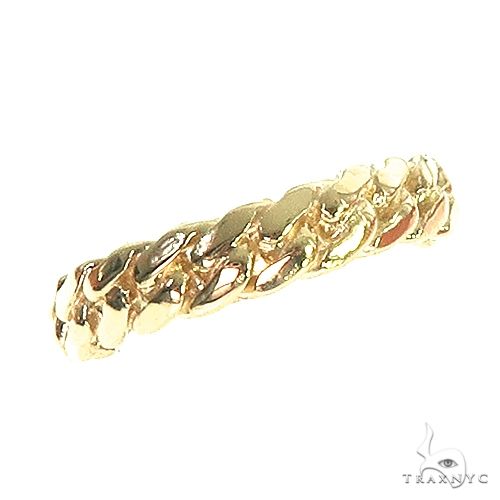 14K Yellow Gold Miami Cuban Link Ring 4.3mm 66662 - Image 2
