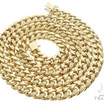 14K Yellow Gold Miami Hollow Cuban  30 Inches 6mm 68406 - Image 4