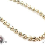 14K Yellow Gold Moon Cut Link Chain 24 Inches 4mm 64803 - Image 1