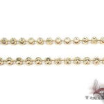 14K Yellow Gold Moon Cut Link Chain 24 Inches 4mm 64803 - Image 2