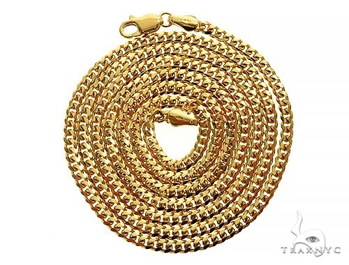 14K Yellow Gold Miami Cuban Link Chain 20 Inches 2.6mm 66035 |