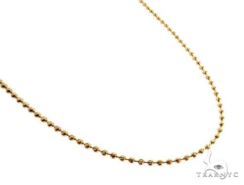 14K Yellow Gold Moon Cut Link Chain 20 Inches 2mm   64805 - Image 2