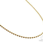 14K Yellow Gold Moon Cut Link Chain 22 Inches 3.5mm 65308 - Image 2