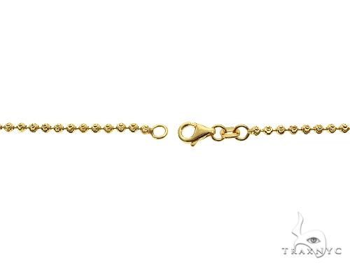 14k Yellow Gold Moon Cut Link Chain 24 Inches 2mm 66033 - Image 6