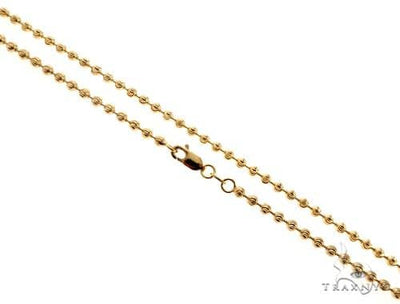 14K Yellow Gold Moon Cut Link Chain 24 Inches 4mm   65177 - Image 1