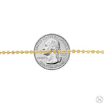 14K Yellow Gold Moon Cut Link Chain 26 Inches 2.9mm   65883 - Image 3