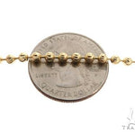 14K yellow gold moon cut link chain 26 inches long, 3.5mm width with spring clasp.