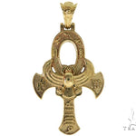 14K Yellow Gold TraxNYC's Mystique Ankh Cross Crucifix 57203 - Image 1