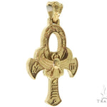 14K Yellow Gold TraxNYC's Mystique Ankh Cross Crucifix 57203 - Image 2