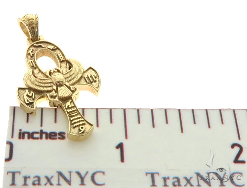 14K Yellow Gold TraxNYC's Mystique Ankh Cross Crucifix 57203 - Image 6
