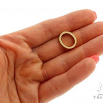 14K Yellow Gold O Initial Pendant 66120 - Image 4