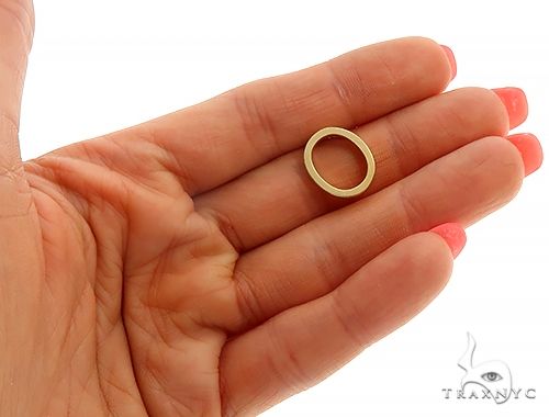 14K Yellow Gold O Initial Pendant 66120 - Image 4