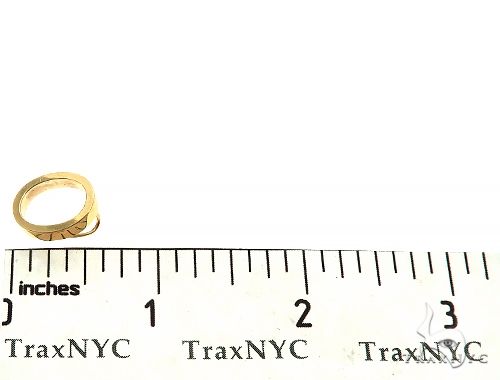 14K Yellow Gold O Initial Pendant 66120 - Image 5