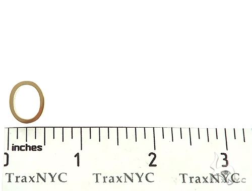 14K Yellow Gold O Initial Pendant, photo 6 of 6