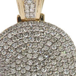 14K Yellow Gold Pave Diamond Hamsa Pendant 61613 - Image 3