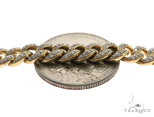 14K Gold miami cuban chain, 7 mm, photo 3 of 7
