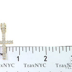 14K Yellow Gold Princess Cut Diamond Manhattan Cross 65598 - Image 6