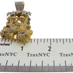 14K Yellow Gold Prong Bezel Diamond Custom Made Hip Hop Piece 63780 - Image 10