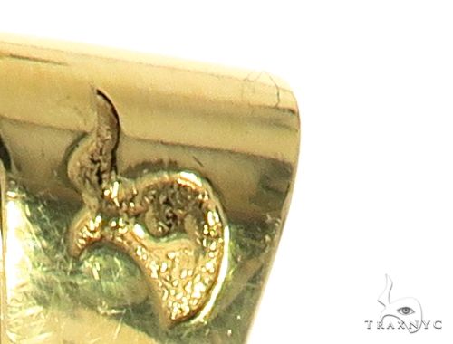 14K Yellow Gold Prong Bezel Diamond Custom Made Hip Hop Piece, photo 5 of 10
