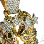 14K Yellow Gold Prong Bezel Diamond Custom Made Hip Hop Piece 63780 - Image 7