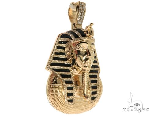 Diamond Pharaoh King Tut Pendant 63238 - Image 4