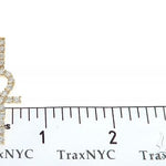 14K Yellow Gold Prong Diamond Ankh Cross 65285 - Image 6