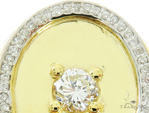 14K Yellow Gold Prong Diamond Band 56967 - Image 3