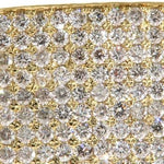 14K Yellow Gold Diamond Square Ring 61508 - Image 3