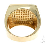 14K Yellow Gold Diamond Square Ring 61508 - Image 5