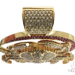 14K Yellow Gold Prong Diamond Crab Pendant 63094 - Image 5