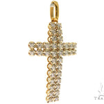 14K Yellow Toni Cross Crucifix 57671 - Image 2
