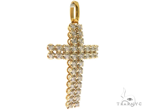 14K Yellow Toni Cross Crucifix 57671 - Image 2