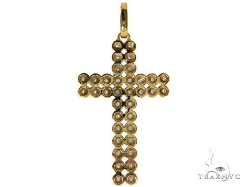 14K Yellow Toni Cross Crucifix 57671 - Image 4